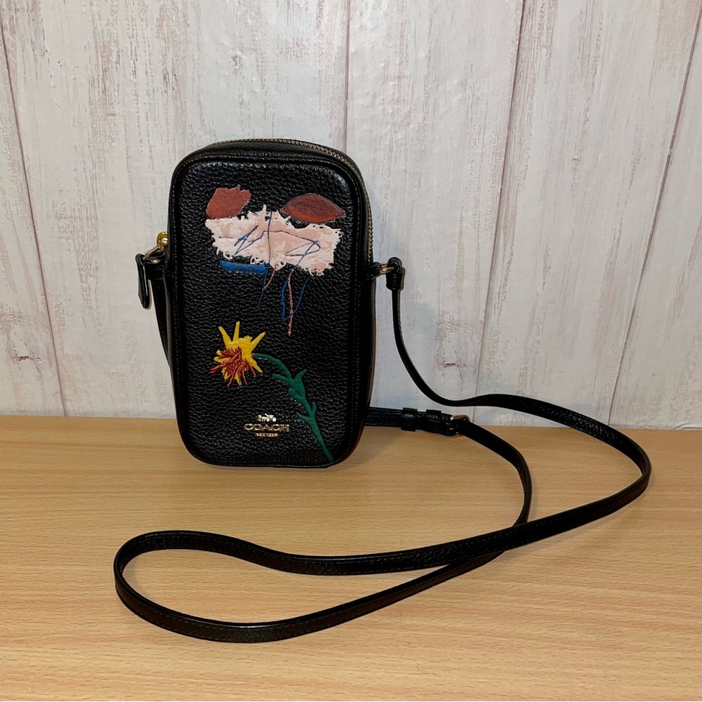 Coach X Jean Michel Basquiat North/South Zip Crossbody Bag